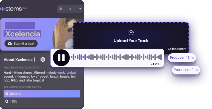 Stems | File sharing for artists.